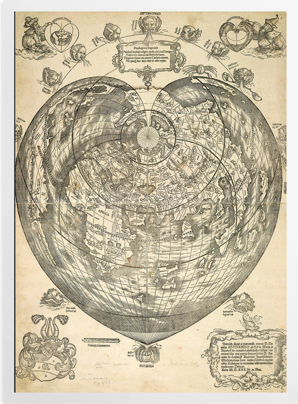 'World map, 1530' Art Prints