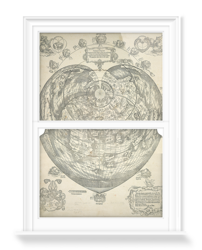 'World map, 1530' Decorative Window Film