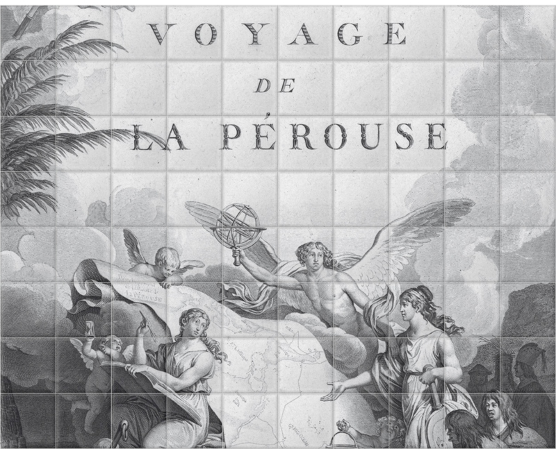 'Atlas du Voyage de La PÈrouse' Ceramic Tile Mural