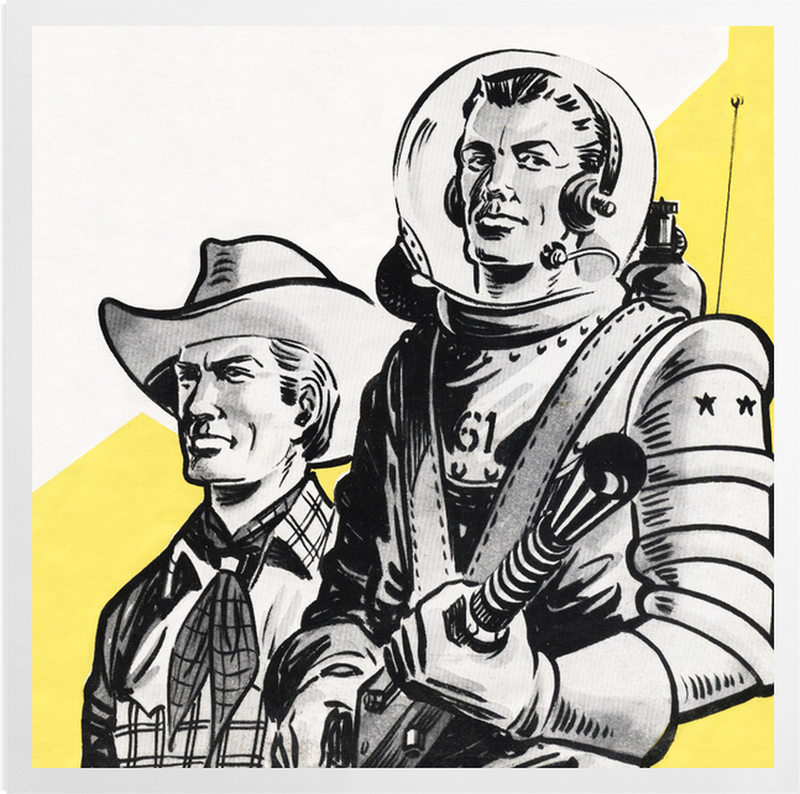'Astronauts and Cowboys' Art Prints