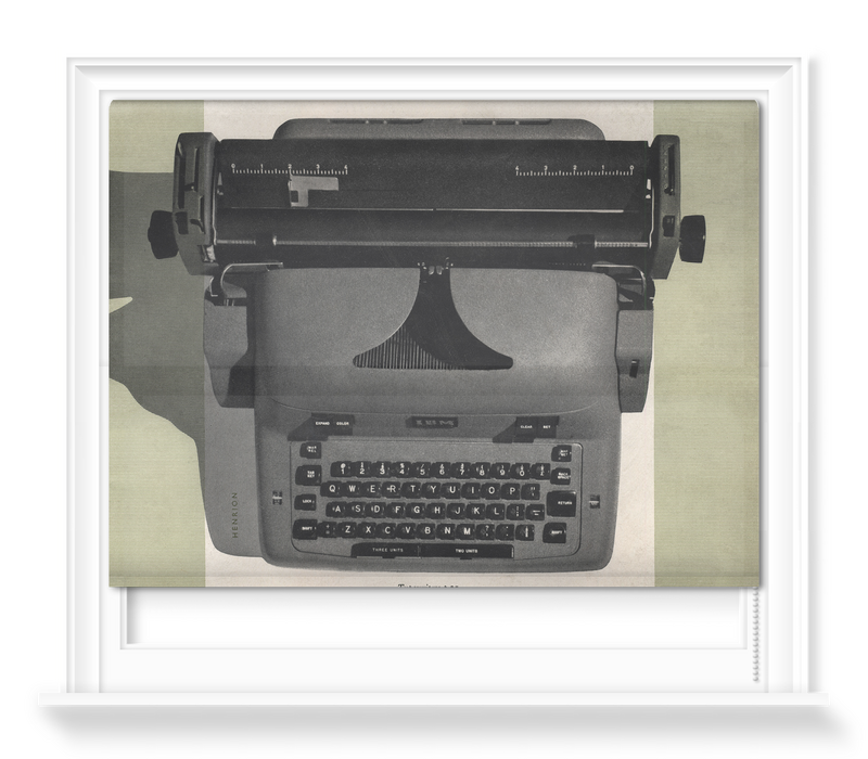 'Typewriter Design 1954' Roller Blind