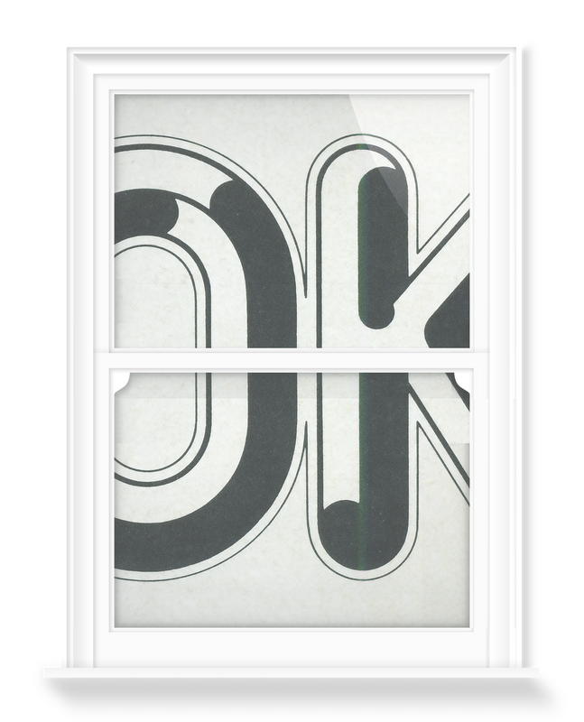 'OK' Decorative Window Films