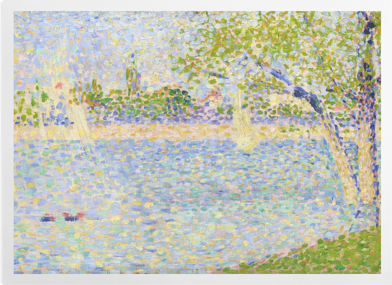 'The Seine seen from La Grande Jatte' Art Prints