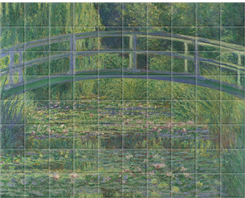 'The Water-Lily Pond' Ceramic Tile Mural