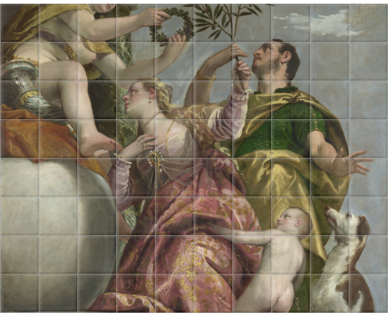 'Allegory of Love, IV ('Happy Union')' Ceramic Tile Mural