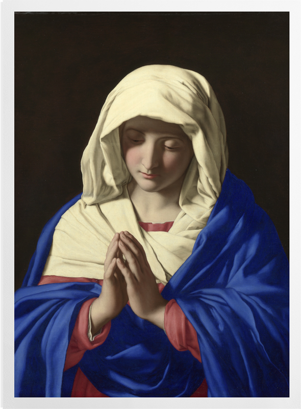 'The Virgin in Prayer' Art Prints