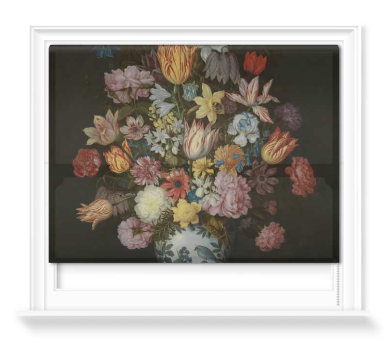 'A Still Life of Flowers in a Wan-Li Vase' Roller Blind | SurfaceView