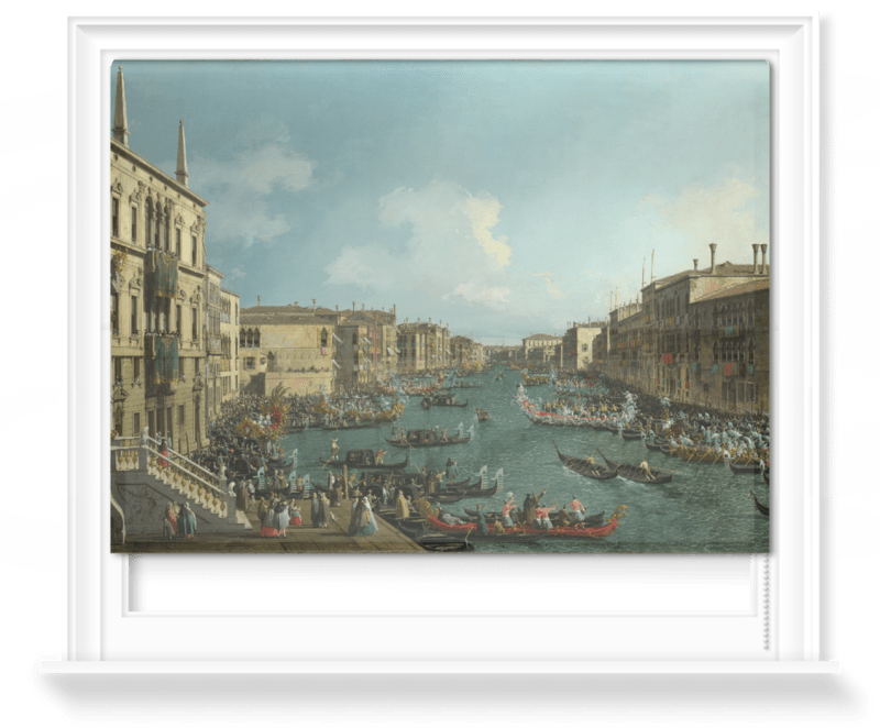 'Venice: A Regatta on the Grand Canal' Roller Blind