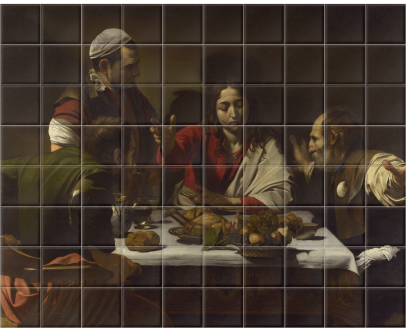 'The Supper at Emmaus' Ceramic Tile Mural