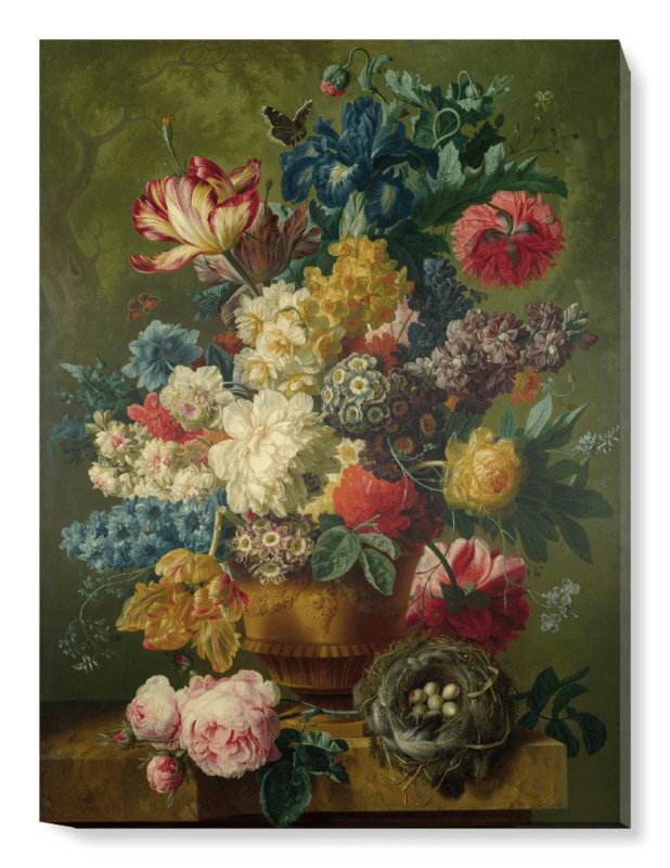 'Flowers in a Vase I' Canvas Wall Art