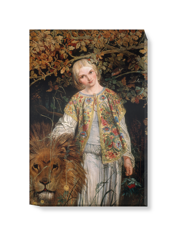 'Una and the Lion' Canvas Wall Art