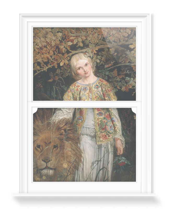 'Una and the Lion' Decorative Window Films