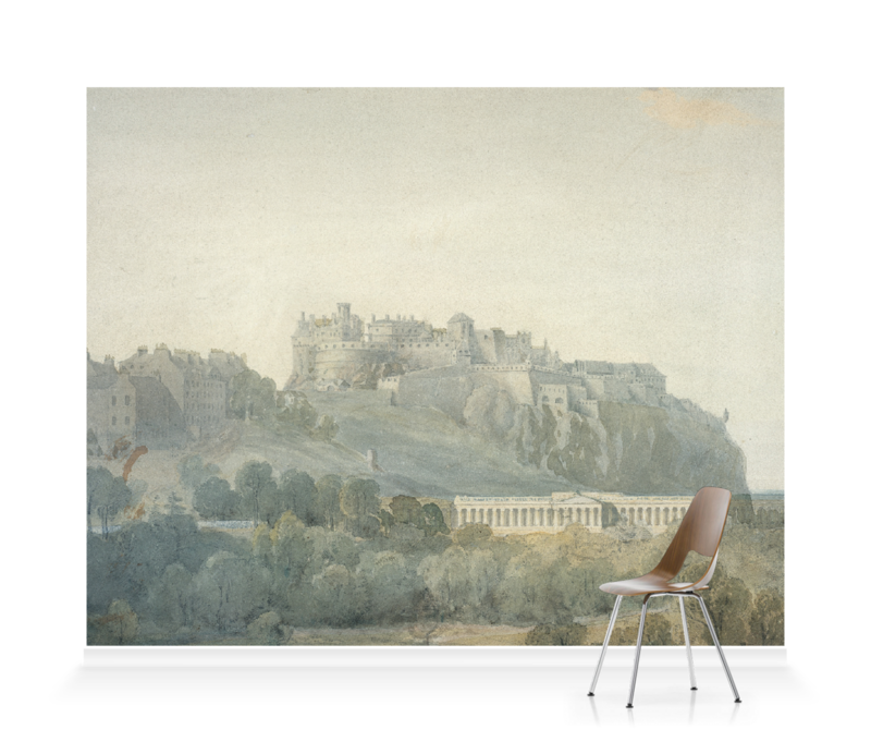 'Edinburgh Castle and the Proposed National Gallery of Scotland' Wallpaper Mural