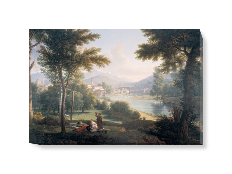 'A View of Florence from the North Bank of the Arno' Canvas Wall Art