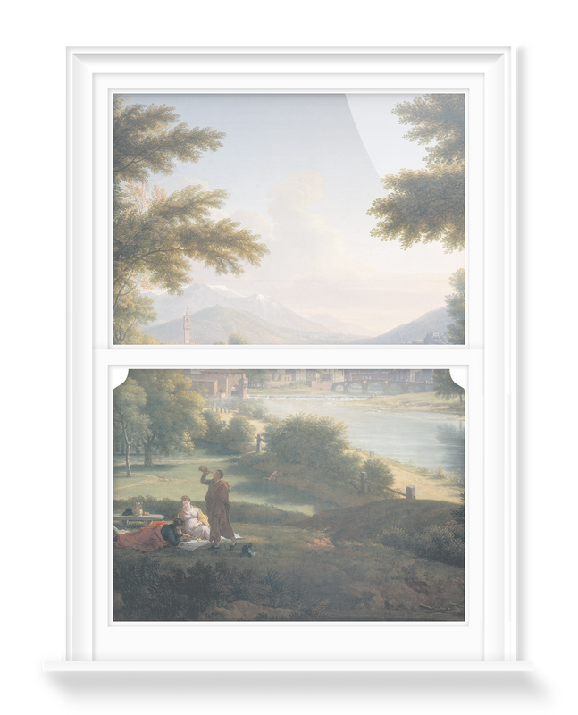 'A View of Florence from the North Bank of the Arno' Decorative Window Films