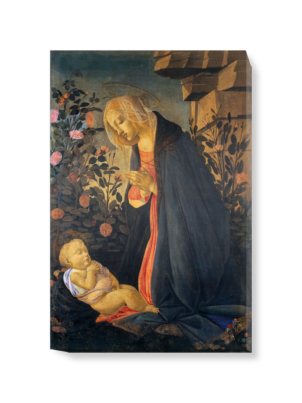 'The Virgin Adoring the Sleeping Christ Child' Canvas Wall Art