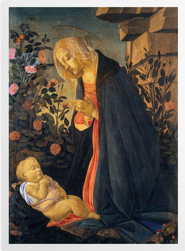 'The Virgin Adoring the Sleeping Christ Child' Art Prints