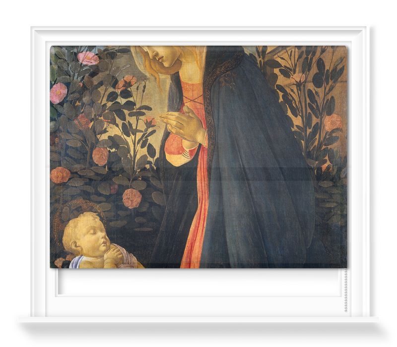 'The Virgin Adoring the Sleeping Christ Child' Roller Blind