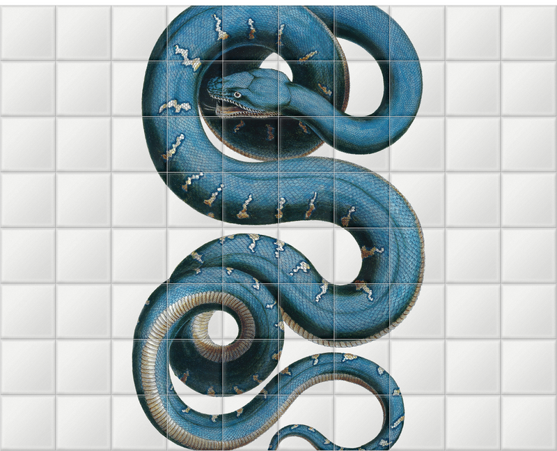 'Snake' Ceramic Tile Mural