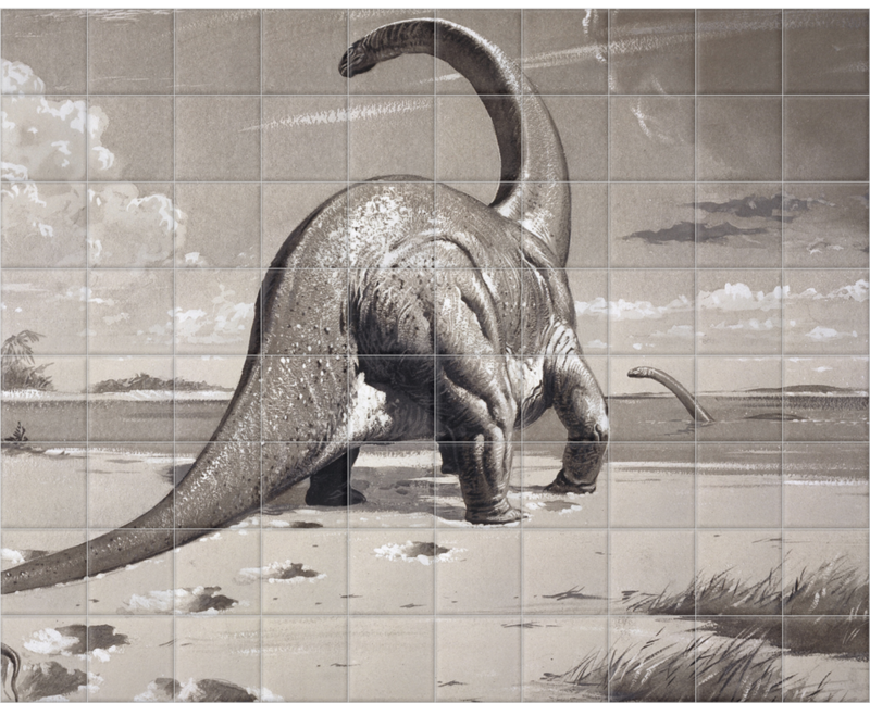 'Cetiosaurus' Ceramic tile murals
