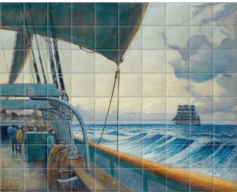 'The 'Cutty Sark' From The Deck Of The 'Birkdale'†' Ceramic Tile Mural