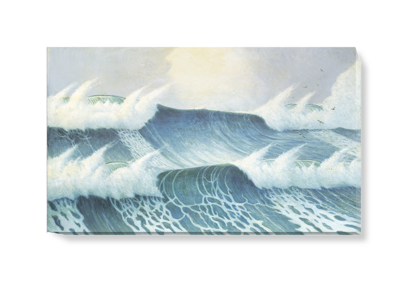 'Seascape by Herbert Barnard John Everett' Canvas Wall Art