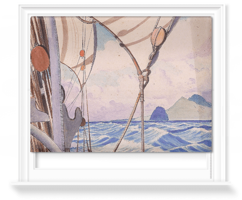 'Details Of Rigging On The Kylemore With Island†' Roller Blind