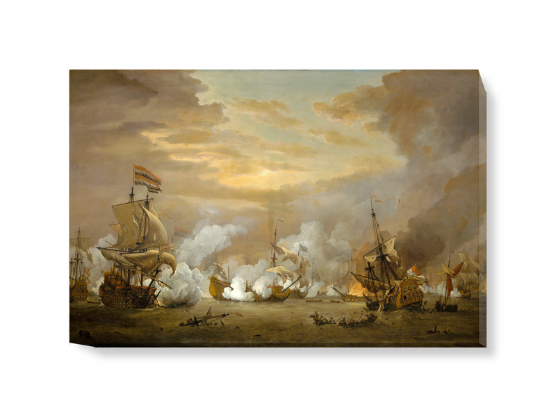 'The Battle Of The Texel' Canvas Wall Art