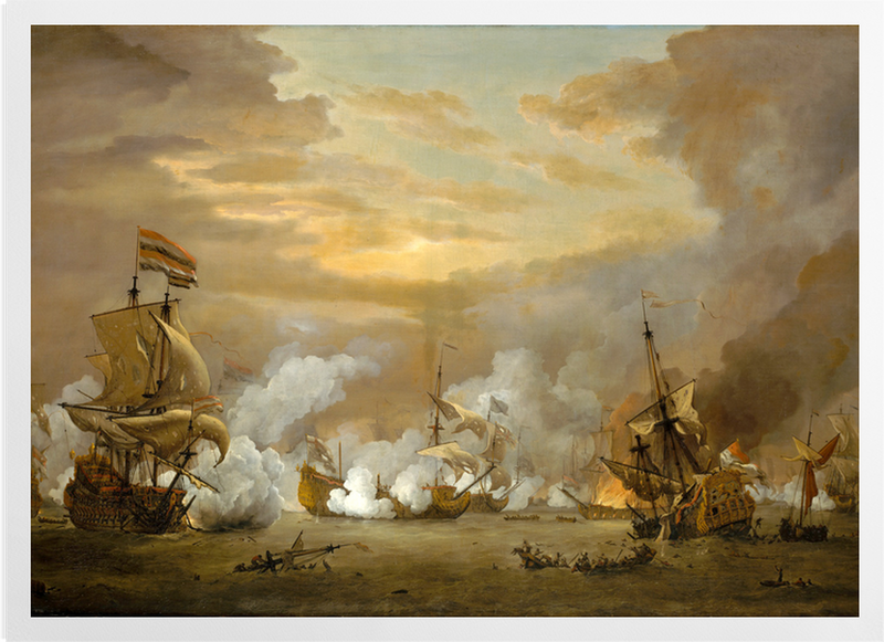 'The Battle Of The Texel' Art Prints