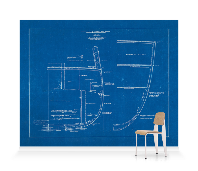 'Midship Section From HMS Fearless' Wallpaper Mural