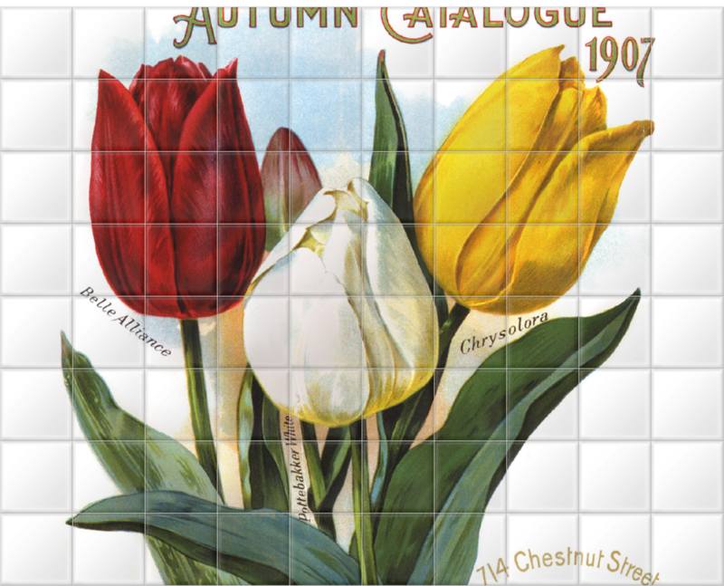 'Dreer's Autumn Catalogue' Ceramic Tile Mural