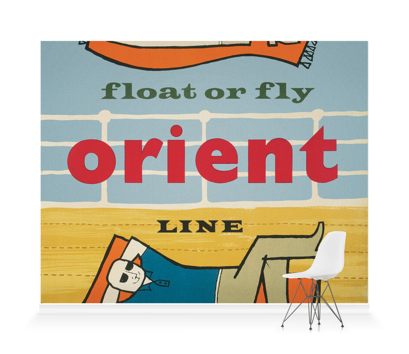 'Float or fly with Orient Line' Wallpaper Mural