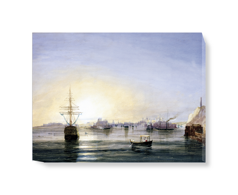 'Valetta viewed from a P&O Steamer' Canvas Wall Art