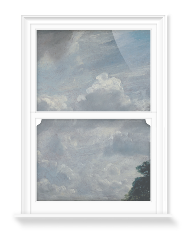 'Cloud Study, Hampstead, Tree at Right' Decorative Window Film