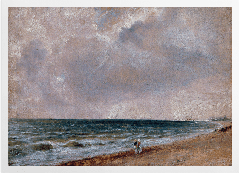 'Seascape Study: Brighton Beach looking west' Art Prints