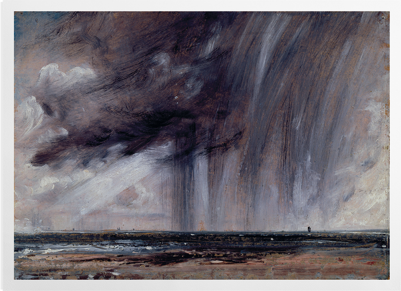 'Rainstorm over the Sea' Art Prints