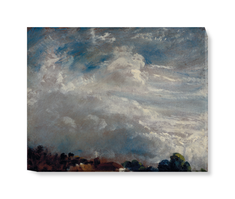 'Cloud Study: Horizon of Trees' Canvas Wall Art