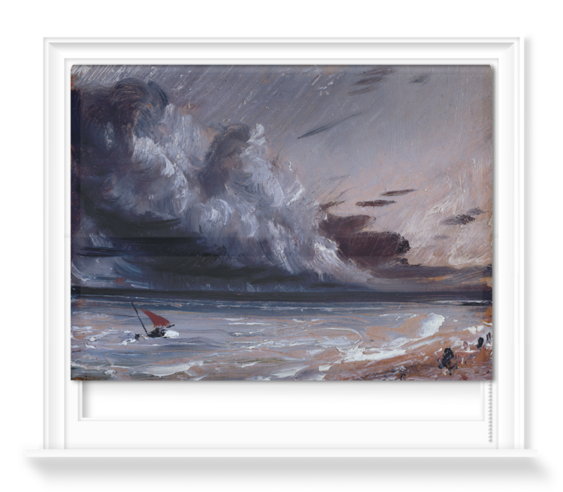 'Coast Scene with Stormy Sea' Roller Blind