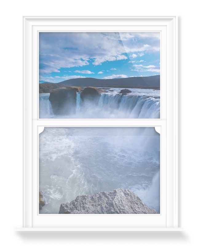 'Godafoss Waterfall, Iceland II' Decorative Window Film