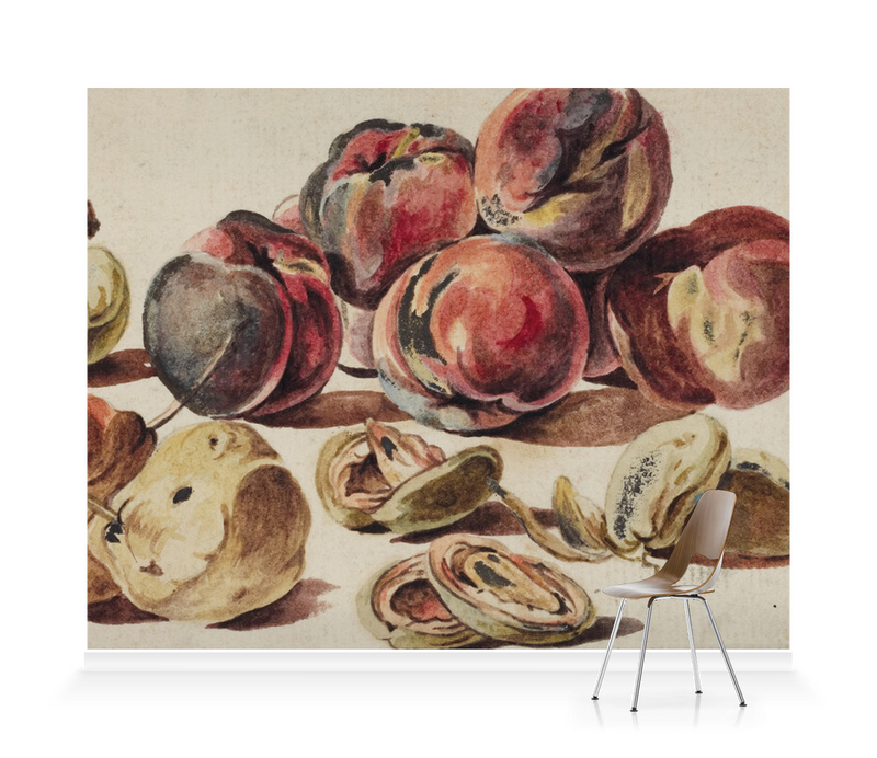 'Peaches & Pears' Wallpaper Mural