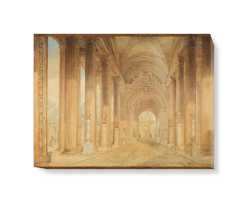 'View in the Portico' Canvas Wall Art