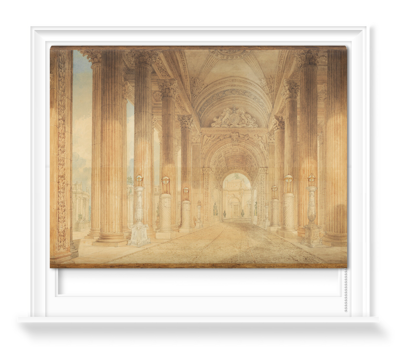 'View in the Portico' Roller Blind