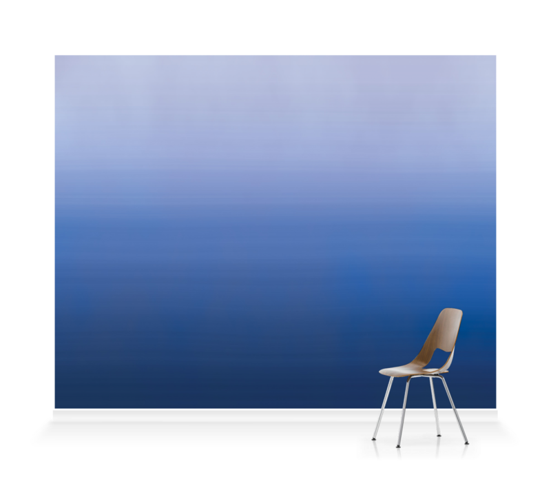 'Coastal Ombre Classic Blue' Wallpaper murals