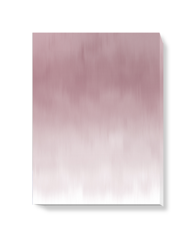 'Ripple Ombre Rose Ash' Canvas wall art