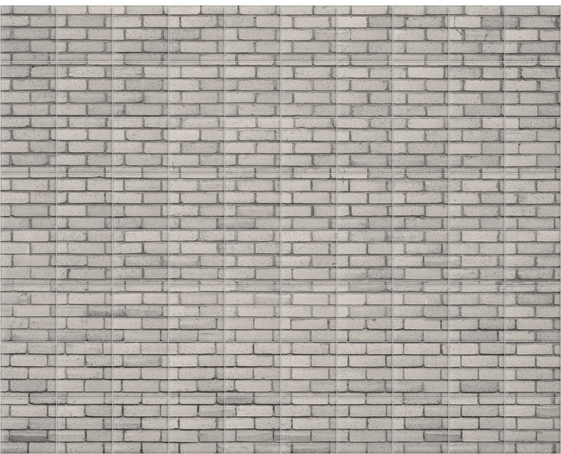 'Sandstone Brick Wall Warm' Ceramic Tile Mural