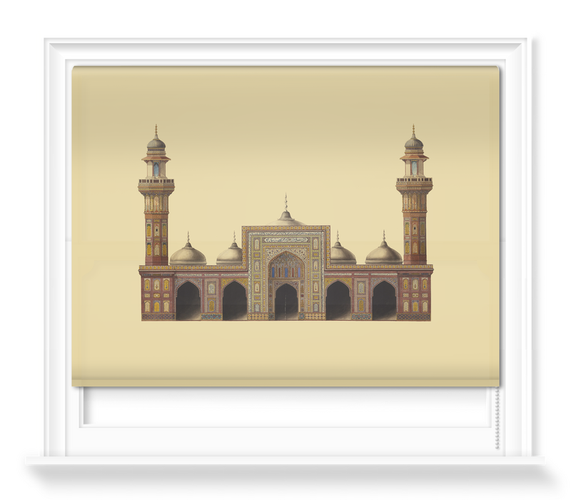 'Drawing of the Mosque of Wazir Khan ' Roller Blind