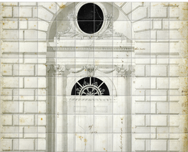 'Somerset House Doorway' Ceramic Tile Mural