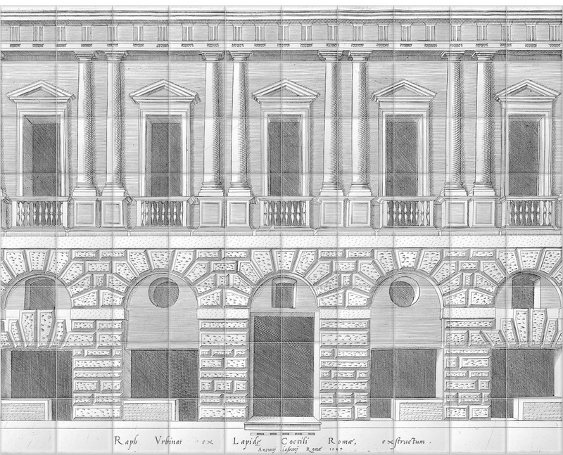 Palazzo Caprini' Ceramic Tile Mural | SurfaceView