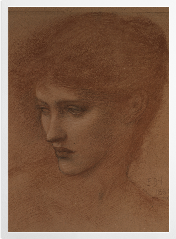 'Study of a Female Head' Art Prints