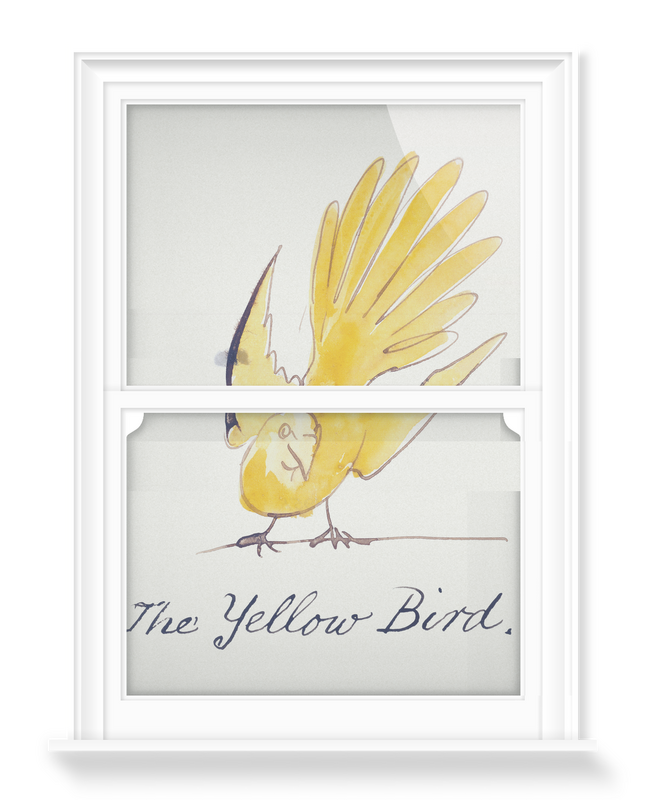 'The Yellow Bird' Decorative Window Film